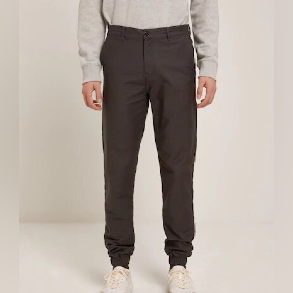 Frank and Oak Cordova Black Twill Jogger Elastic 31”x32” Men’s Pants - Picture 1 of 7